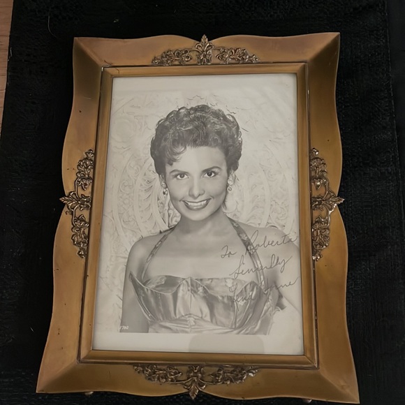 Vintage Ornate, Scalloped, Brass Frame.  All Original Materials - Picture 1 of 5